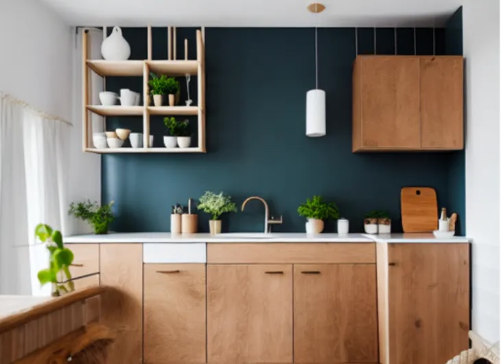 Tidy modern kitchen — after