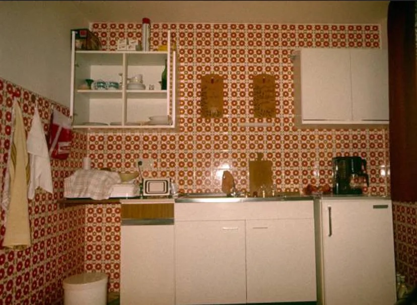 Tidy modern kitchen — before